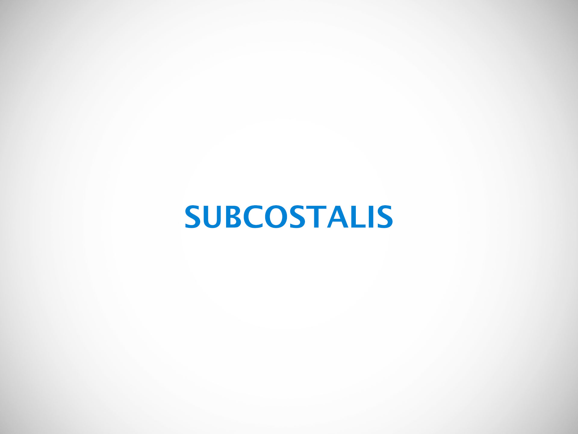 SUBCOSTALIS