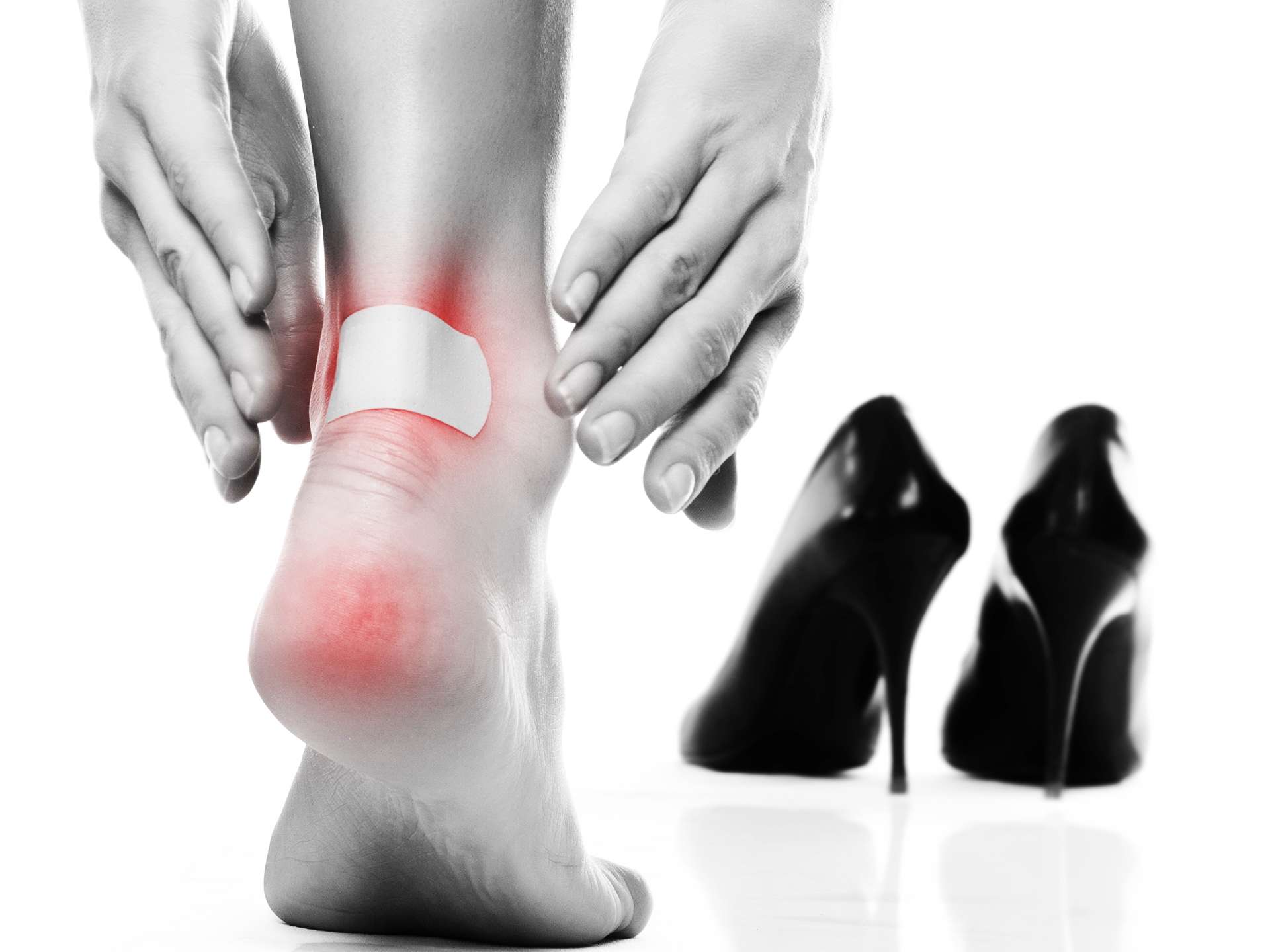 Foot problems caused by high heels