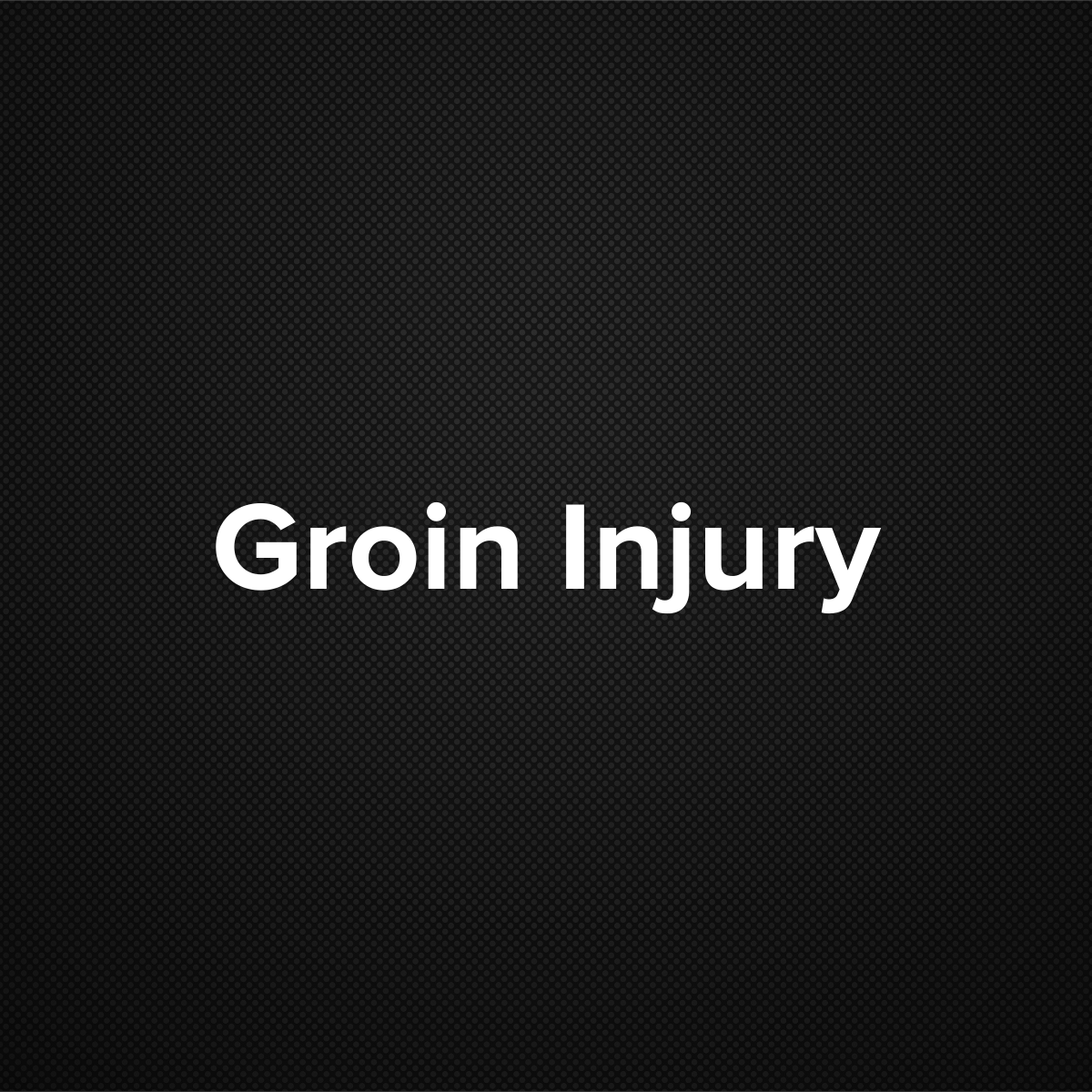 Groin Injury