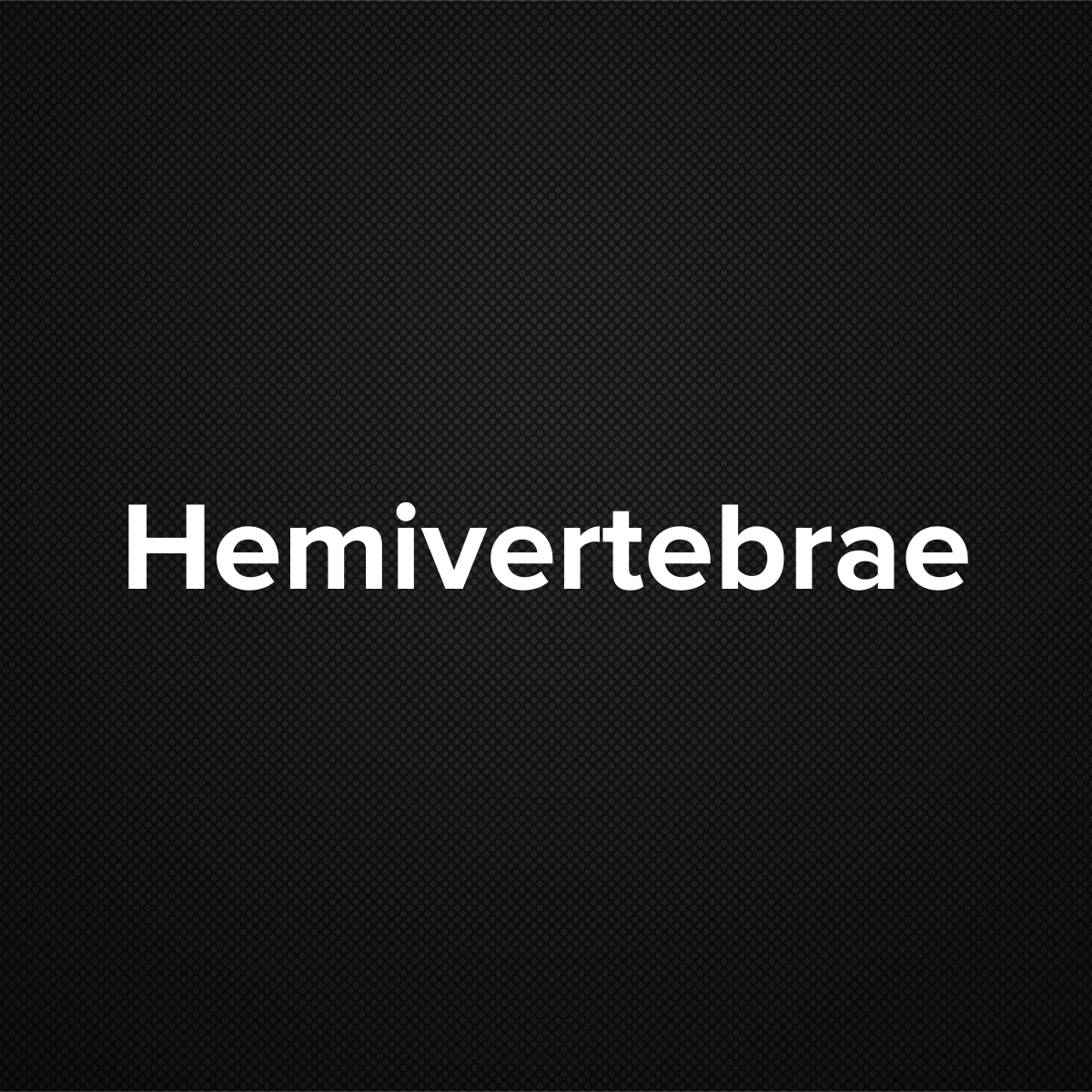 Hemivertebrae