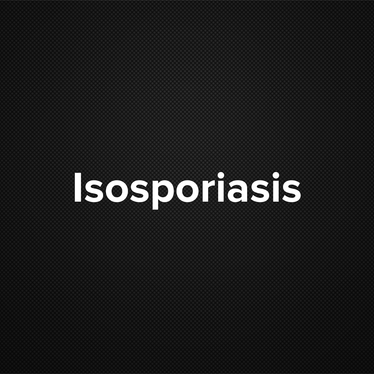 Isosporiasis