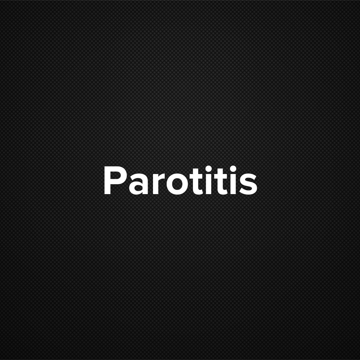 Parotitis
