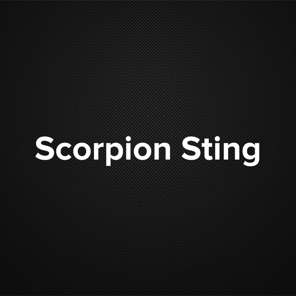 Scorpion Sting