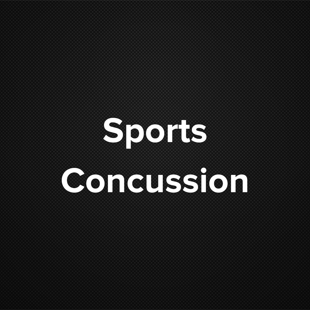 Sports Concussion