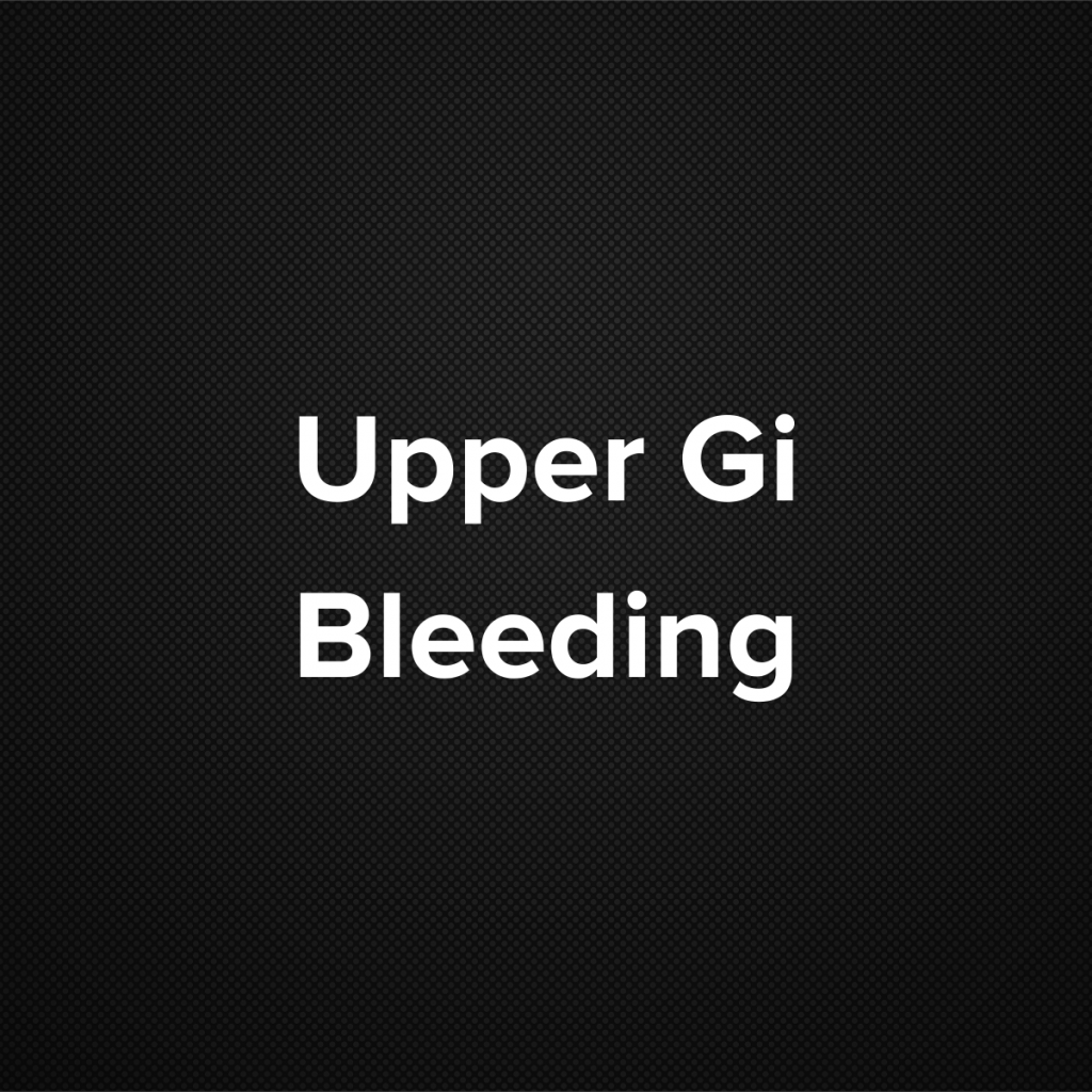 Upper GI Bleeding MOHO Upper gi bleeding moho